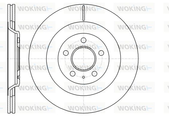WOKING Тормозной диск D61267.10