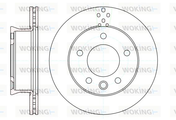 WOKING Тормозной диск D61275.10