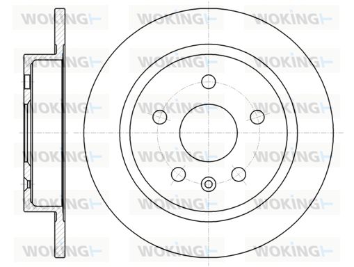 WOKING stabdžių diskas D61279.00