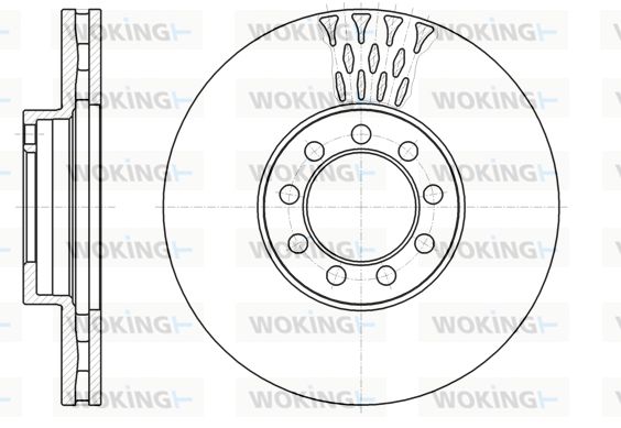 WOKING Тормозной диск D61298.10