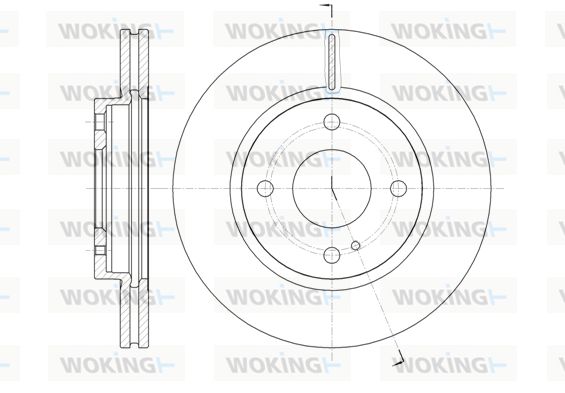 WOKING stabdžių diskas D61299.10