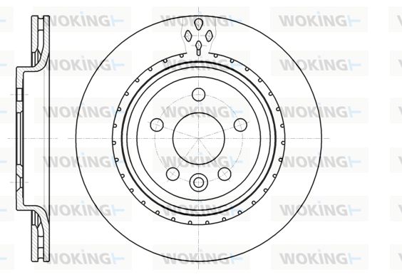 WOKING Тормозной диск D61305.10
