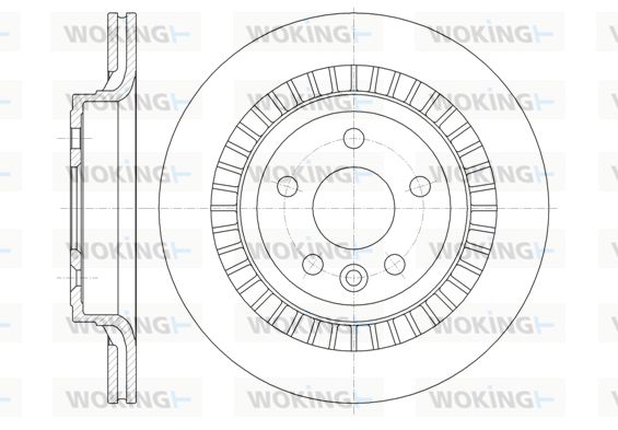 WOKING Тормозной диск D61320.10
