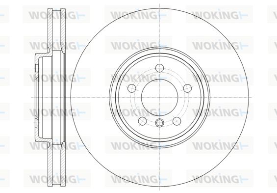 WOKING Тормозной диск D61333.10