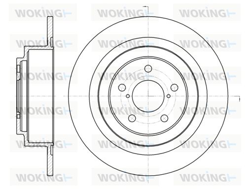 WOKING stabdžių diskas D61343.00