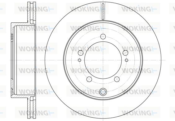 WOKING Тормозной диск D61378.10