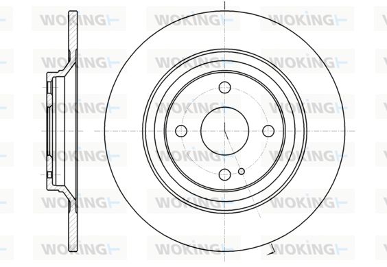 WOKING stabdžių diskas D61379.00