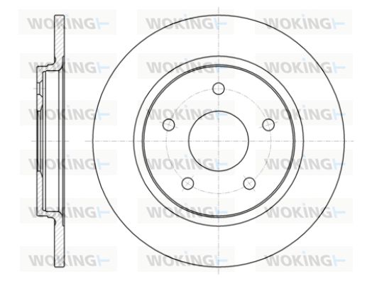 WOKING stabdžių diskas D61394.00