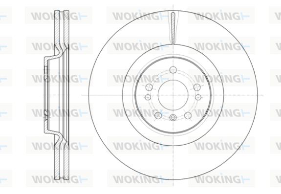 WOKING Тормозной диск D61406.10