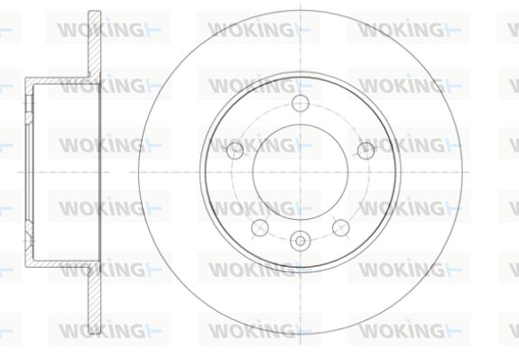 WOKING Тормозной диск D61412.00