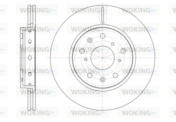 WOKING Тормозной диск D61417.10