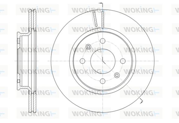 WOKING Тормозной диск D61424.10