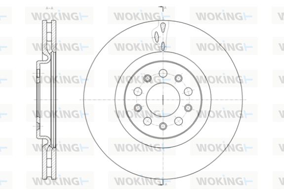 WOKING Тормозной диск D61429.10