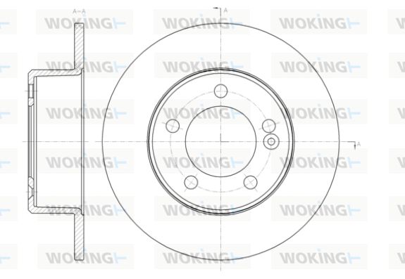 WOKING stabdžių diskas D61433.00