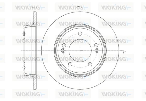 WOKING Тормозной диск D61435.00