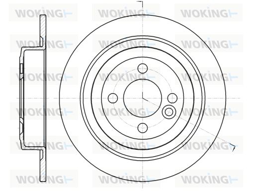 WOKING Тормозной диск D61443.00