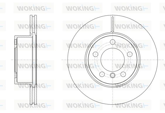 WOKING stabdžių diskas D61449.10