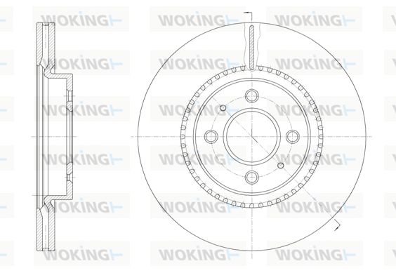 WOKING stabdžių diskas D61463.10