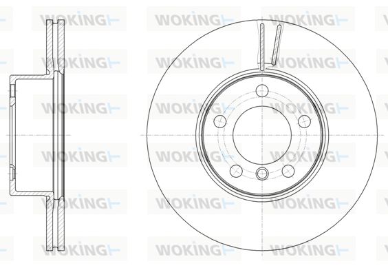 WOKING Тормозной диск D61496.10