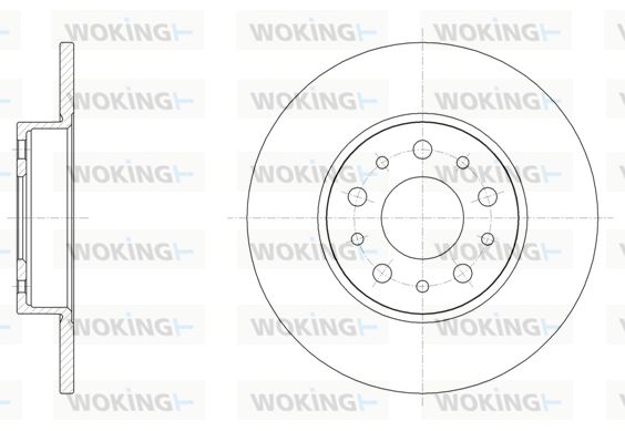 WOKING stabdžių diskas D61500.00