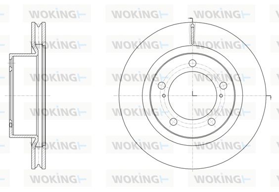 WOKING stabdžių diskas D61517.10