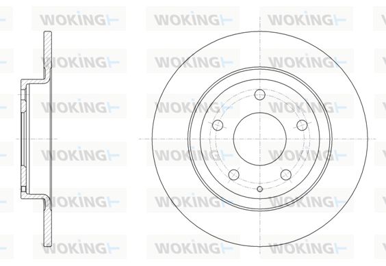 WOKING stabdžių diskas D61519.00