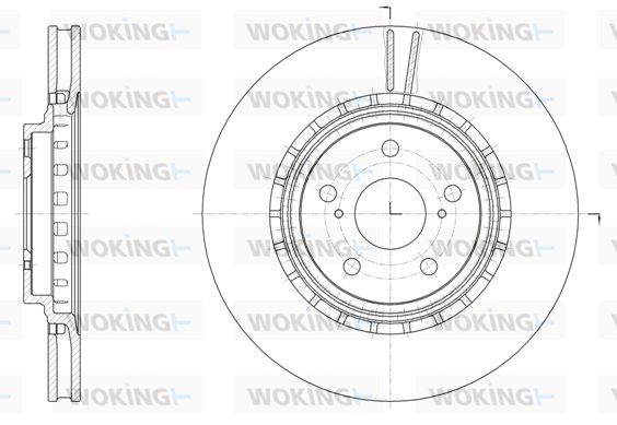 WOKING stabdžių diskas D61540.10