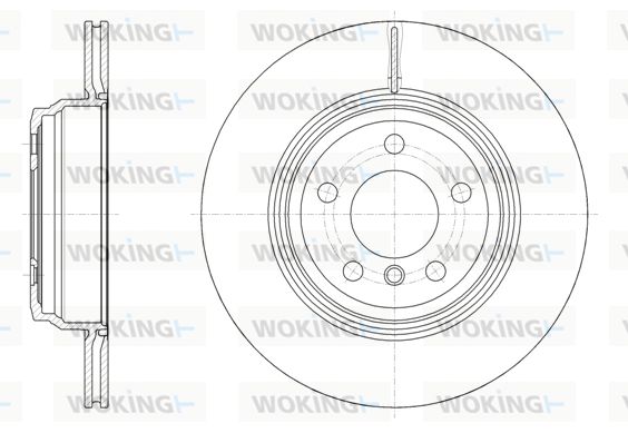 WOKING Тормозной диск D61547.10