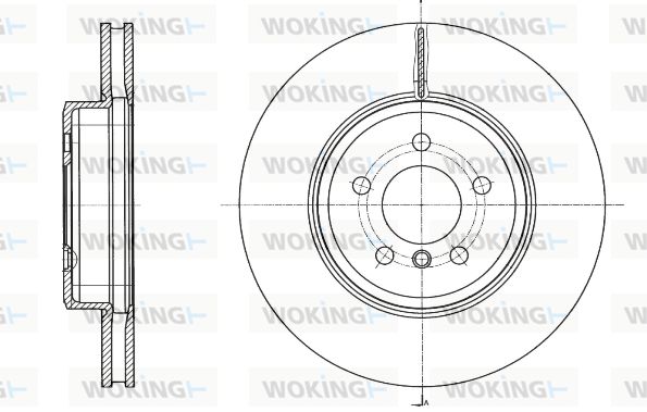 WOKING Тормозной диск D61549.10