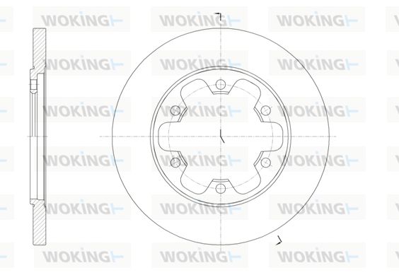 WOKING stabdžių diskas D61569.00