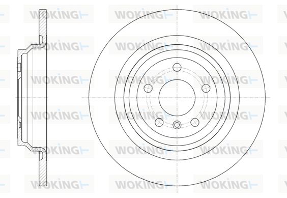 WOKING stabdžių diskas D61577.00