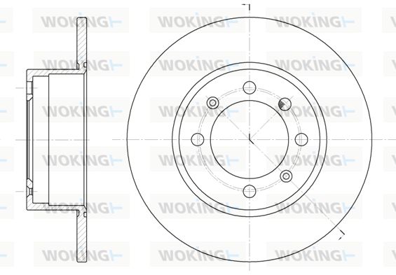 WOKING Тормозной диск D6248.00