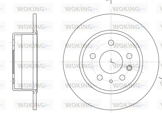 WOKING Тормозной диск D6280.00