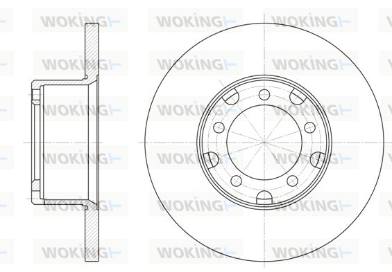 WOKING Тормозной диск D6291.00