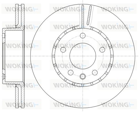 WOKING Тормозной диск D6300.10