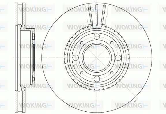 WOKING stabdžių diskas D6303.10