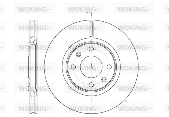 WOKING Тормозной диск D6306.10