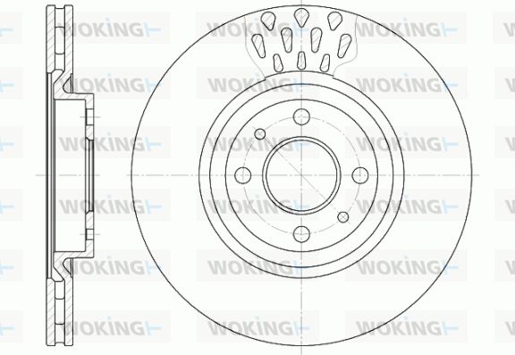 WOKING Тормозной диск D6315.10