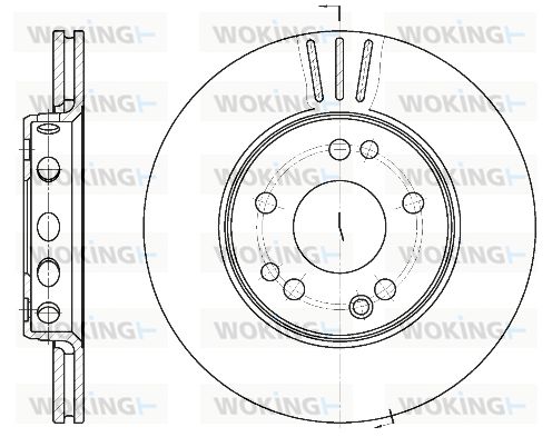 WOKING stabdžių diskas D6318.10