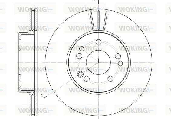 WOKING stabdžių diskas D6338.10