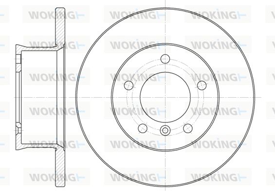 WOKING stabdžių diskas D6350.00