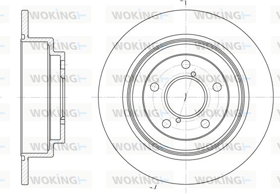 WOKING stabdžių diskas D6398.00