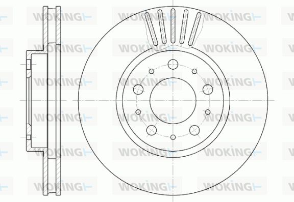 WOKING stabdžių diskas D6410.10