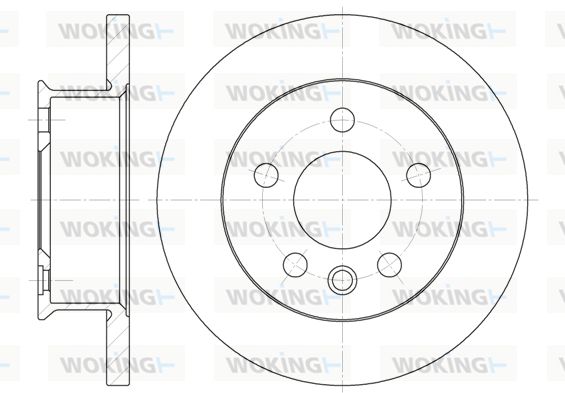 WOKING Тормозной диск D6414.00