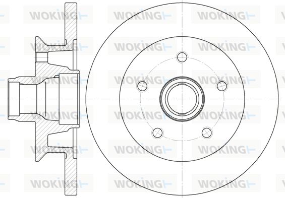 WOKING Тормозной диск D6415.00