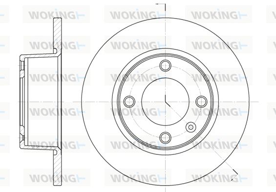 WOKING stabdžių diskas D6433.00