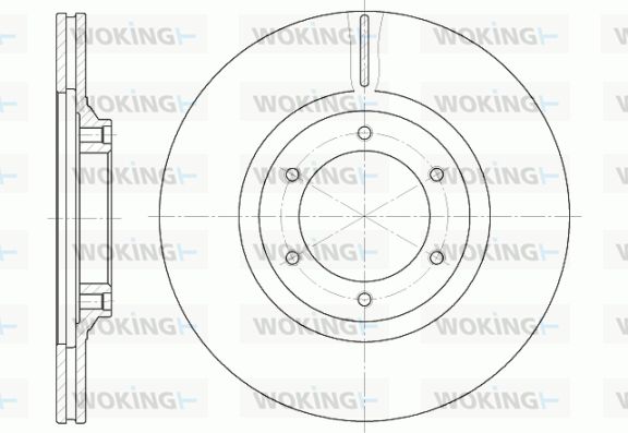 WOKING stabdžių diskas D6434.10