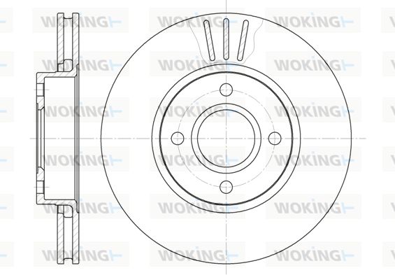 WOKING stabdžių diskas D6469.10