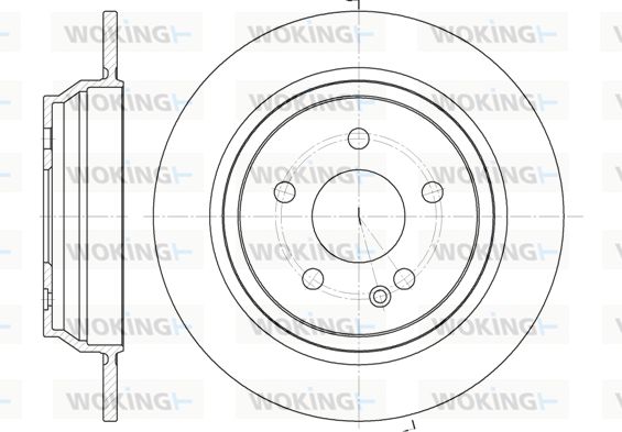 WOKING Тормозной диск D6678.00