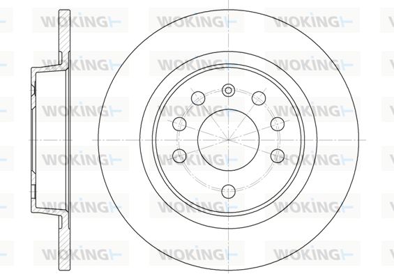 WOKING Тормозной диск D6688.00